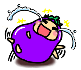 nasuno kun (eggplant) sticker #6265699