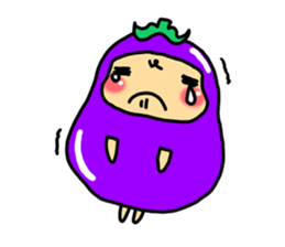 nasuno kun (eggplant) sticker #6265707