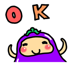 nasuno kun (eggplant) sticker #6265711