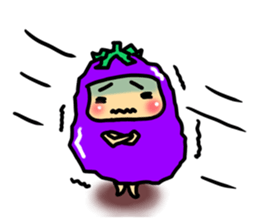 nasuno kun (eggplant) sticker #6265716