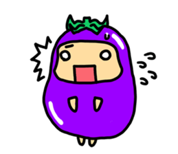 nasuno kun (eggplant) sticker #6265717
