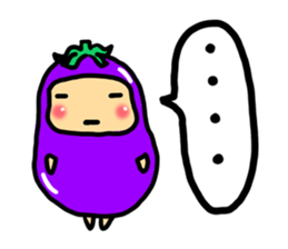 nasuno kun (eggplant) sticker #6265730