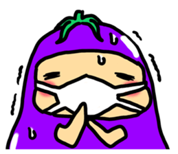 nasuno kun (eggplant) sticker #6265734