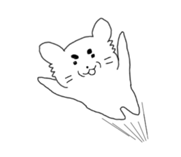 Relaxed pet dog sticker #6266229