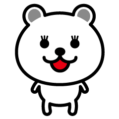 very cute white bear