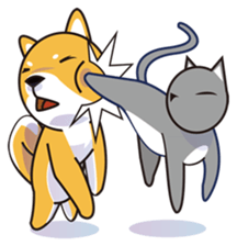 Cat and dog's life sticker #6268494