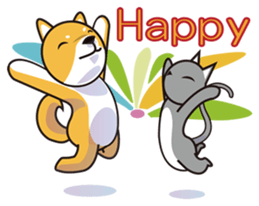 Cat and dog's life sticker #6268495