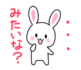 Ambiguous rabbit sticker #6268496