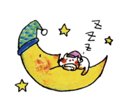 HONOBONO WHITE CAT 2 sticker #6268603