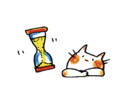 HONOBONO WHITE CAT 2 sticker #6268636