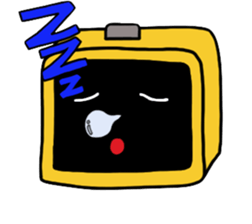 Alarm clock boy sticker #6268960