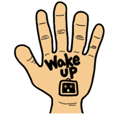 Alarm clock boy sticker #6268967