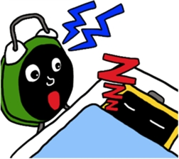 Alarm clock boy sticker #6268974