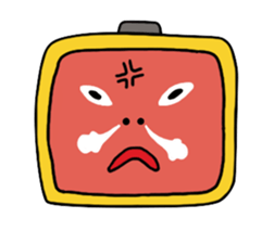 Alarm clock boy sticker #6268985