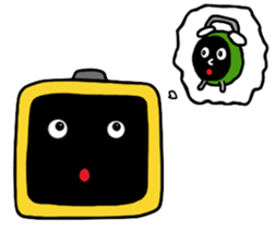 Alarm clock boy sticker #6268996