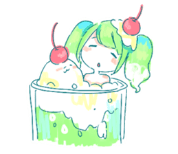 Melon cream soda - chan sticker #6269244