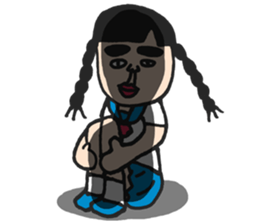 Cute schoolgirl3 sticker #6269683