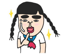 Cute schoolgirl3 sticker #6269685