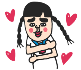Cute schoolgirl3 sticker #6269687