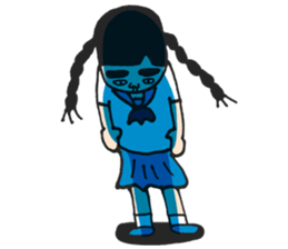 Cute schoolgirl3 sticker #6269689