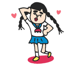 Cute schoolgirl3 sticker #6269697