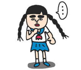 Cute schoolgirl3 sticker #6269699