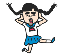 Cute schoolgirl3 sticker #6269704