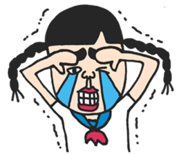 Cute schoolgirl3 sticker #6269707