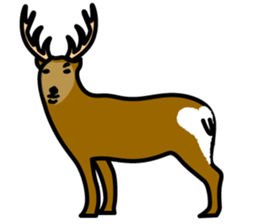 Deer family-EZO,JAPAN sticker #6269800