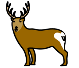 Deer family-EZO,JAPAN sticker #6269800