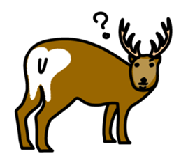 Deer family-EZO,JAPAN sticker #6269801