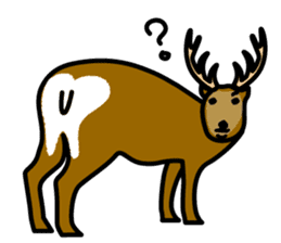 Deer family-EZO,JAPAN sticker #6269801