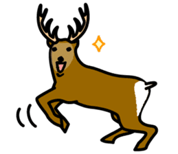 Deer family-EZO,JAPAN sticker #6269802