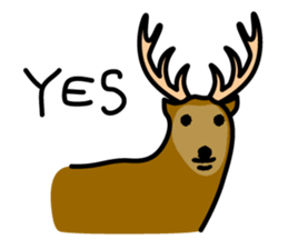 Deer family-EZO,JAPAN sticker #6269806