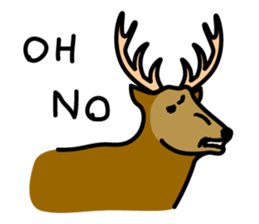 Deer family-EZO,JAPAN sticker #6269807