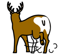 Deer family-EZO,JAPAN sticker #6269829