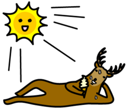 Deer family-EZO,JAPAN sticker #6269831