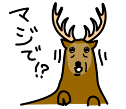 Deer family-EZO,JAPAN sticker #6269834