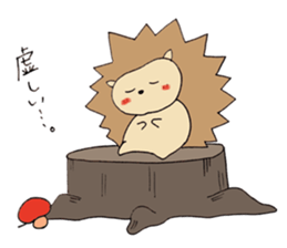 A little negative porcupine. sticker #6270626