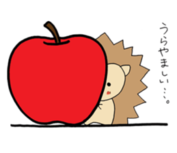 A little negative porcupine. sticker #6270632