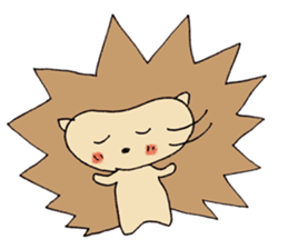 A little negative porcupine. sticker #6270660