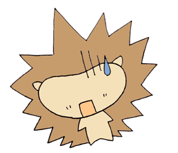 A little negative porcupine. sticker #6270661