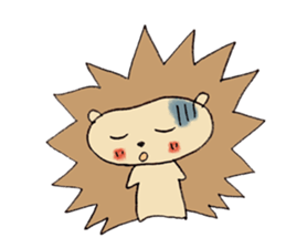 A little negative porcupine. sticker #6270663