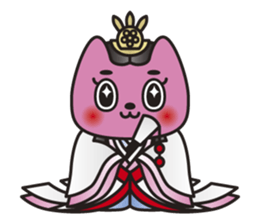 SAN-NO-MIYA the Princess Cat sticker #6270784