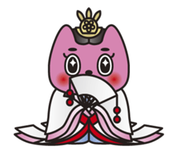 SAN-NO-MIYA the Princess Cat sticker #6270787
