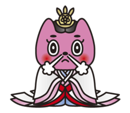SAN-NO-MIYA the Princess Cat sticker #6270790
