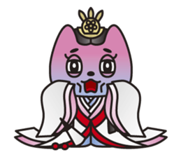 SAN-NO-MIYA the Princess Cat sticker #6270800
