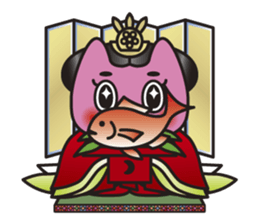 SAN-NO-MIYA the Princess Cat sticker #6270820