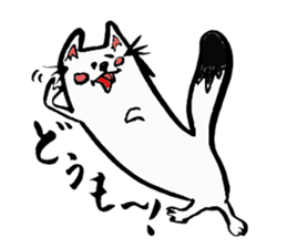 Tamu's" out tongue ermine" sticker #6270945