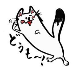 Tamu's" out tongue ermine" sticker #6270945